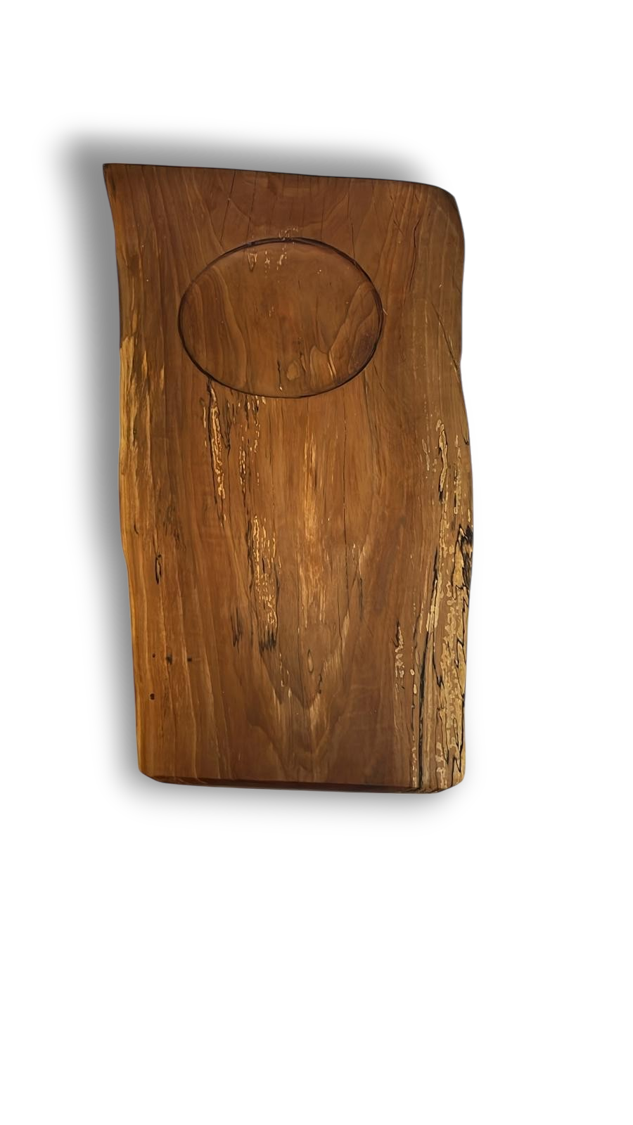 Pear Serving Tray with Bowl Cut Out - 21" x 12.5" x 1.5” - AWC Tables