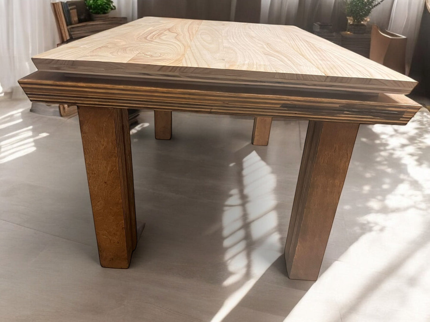 Rare American Chestnut Table - 34" x 24" x 18” - AWC Tables